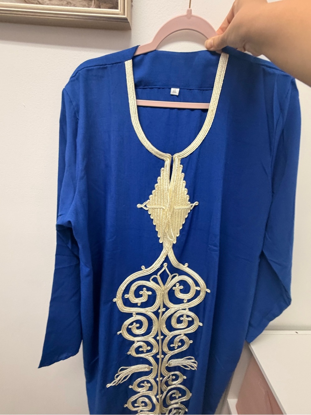 Royal Blue Embellished Women’s Egyptian Dress!